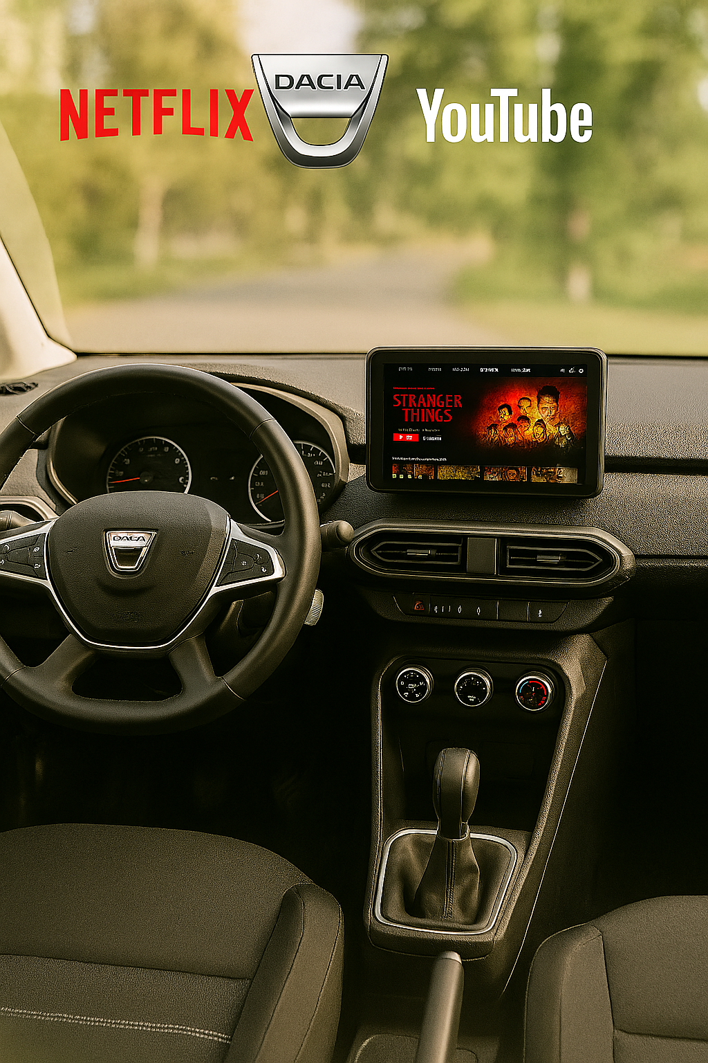 Youtube & Netflix AI-Box pour Dacia